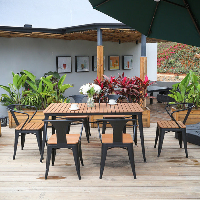 Modern Style Rectangle Table Set 1/2/5/7 Pieces Dining Set for Kitchen