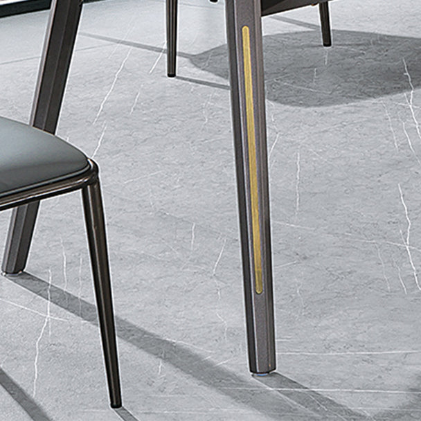 Juego de mesa redonda de estilo contemporáneo 1/2/5 Piezas de comedor para cocina