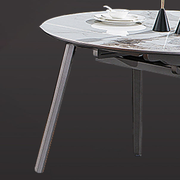 Juego de mesa redonda de estilo contemporáneo 1/2/5 Piezas de comedor para cocina