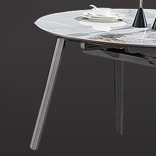 Juego de mesa redonda de estilo contemporáneo 1/2/5 Piezas de comedor para cocina