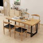Industrial Solid Wood Dining Table Set 1/5/7 Pieces Dining Set Clearhalo 'Dining Room Sets' 'Dining Tables & Seating' 'dining_room_set' 'furn' 'furn_dining_room_set' 'Furniture' 'Kitchen & Dining Furniture' 6094487