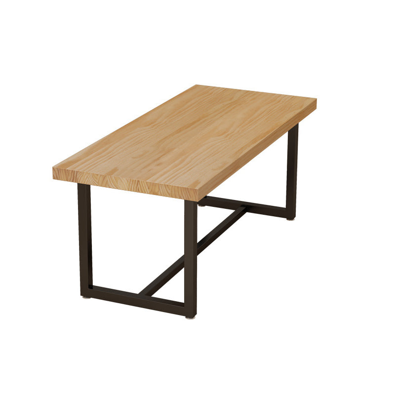 Industrial Solid Wood Dining Table Set 1/5/7 Pieces Dining Set Wood 78.7"L x 31.5"W Clearhalo 'Dining Room Sets' 'Dining Tables & Seating' 'dining_room_set' 'furn' 'furn_dining_room_set' 'Furniture' 'Kitchen & Dining Furniture' 6094488