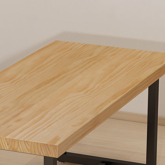 Industrial Solid Wood Dining Table Set 1/5/7 Pieces Dining Set Clearhalo 'Dining Room Sets' 'Dining Tables & Seating' 'dining_room_set' 'furn' 'furn_dining_room_set' 'Furniture' 'Kitchen & Dining Furniture' 6094489