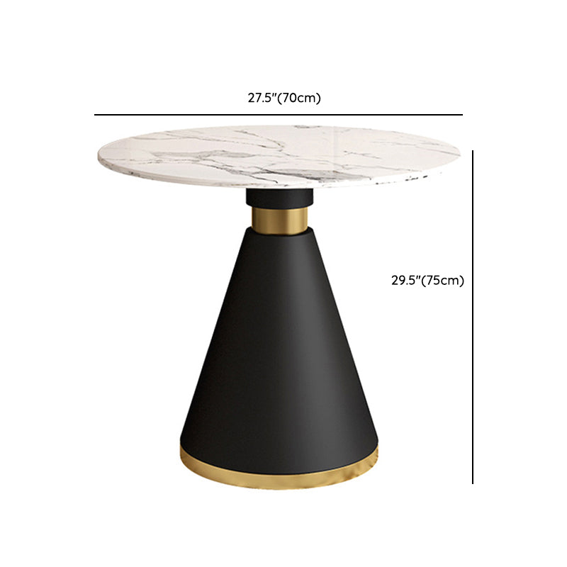 Moderne eetkamer 1/5 stuks rond stenen eettafel voor woonkamer