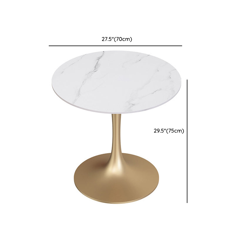 Moderne 1/5 Stücke Essberg runden Stein Esstisch für Esszimmercafé