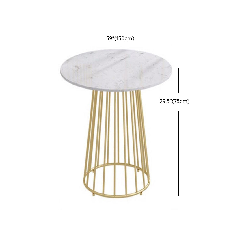 Moderna Mesa de comedor de piedra redonda de 1/5 piezas para tiendas de té de leche