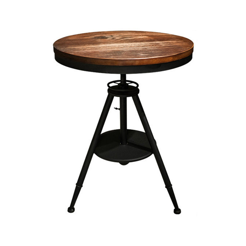 Modern 1/3/5 stukken Dinerset rond dennenhout eettafel voor binnen