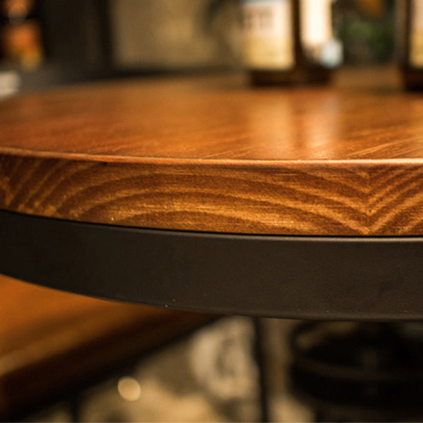 Modern 1/3/5 stukken Dinerset rond dennenhout eettafel voor binnen