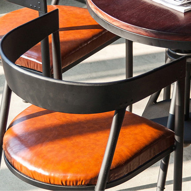 Modern 1/3/5 stukken Dinerset rond dennenhout eettafel voor binnen