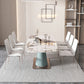 1/4/5/7 stuks rechthoek eetgelegenheidset luxueuze gesinterde stenen top dinette tafel set