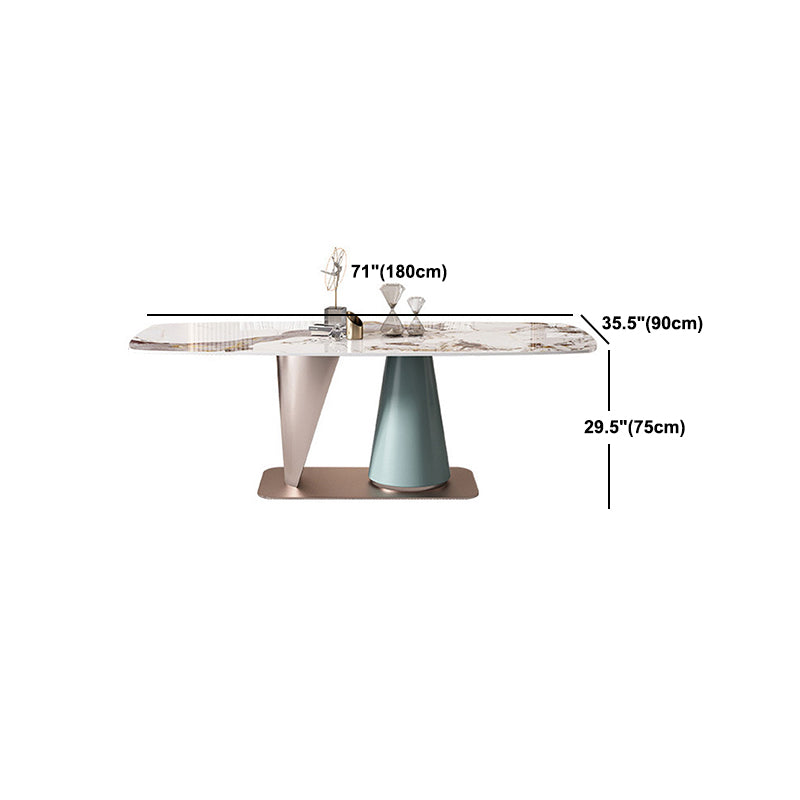 1/4/5/7 stuks rechthoek eetgelegenheidset luxueuze gesinterde stenen top dinette tafel set