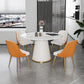 Modern 1/2/5/7 Pieces Dining Set Round Stone Dining Table for Dining Room Kitchen
