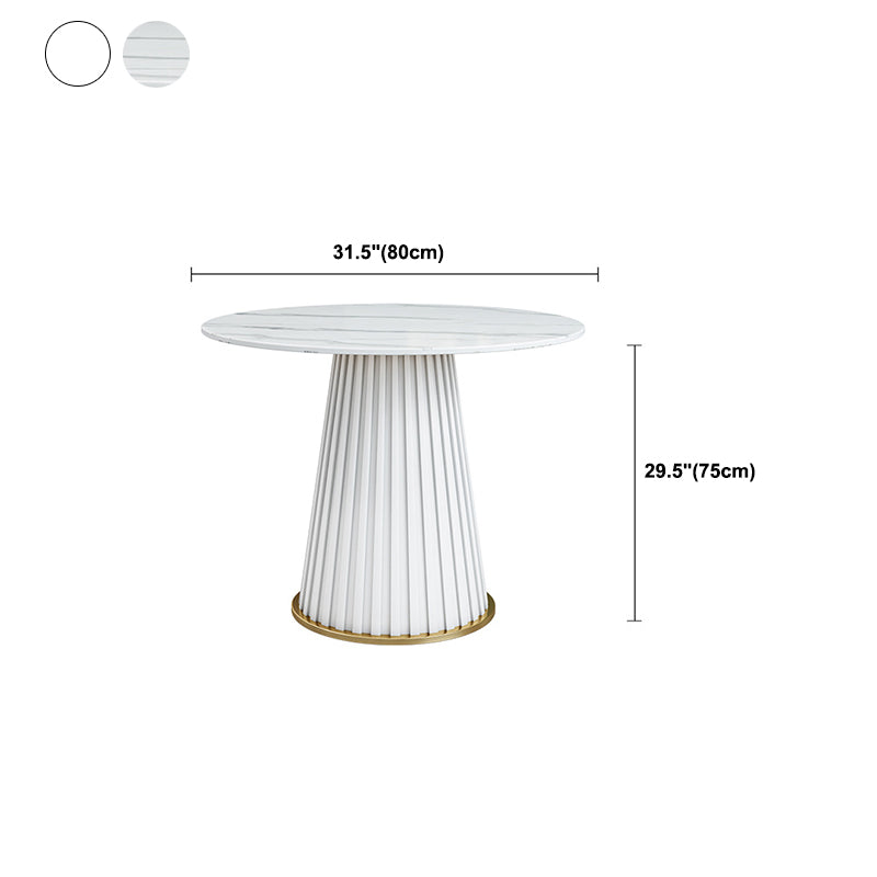 Modern 1/2/5/7 Pieces Dining Set Round Stone Dining Table for Dining Room Kitchen