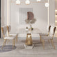 1/2/4/5/7/9 Pieces Rectangle Dining Set Luxurious Sintered Stone Top Dining Table Set