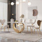 1/2/4/5/7/9 Pieces Rectangle Dining Set Luxurious Sintered Stone Top Dining Table Set