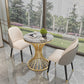 Modern Dining Set 1/3/4/5 Pieces Round Stone Dining Table for Dining Room