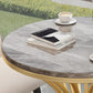 Modern Dining Set 1/3/4/5 Pieces Round Stone Dining Table for Dining Room
