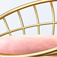 Glam Bucket Upholstered Bar Stools Footrest Low Back Bar and Counter Stool