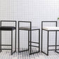 Indoor Modern Upholstered Counter Height Stool Footrest Low Back Bar Stool