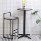 Indoor Modern Upholstered Counter Height Stool Footrest Low Back Bar Stool