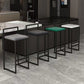 Indoor Modern Upholstered Counter Height Stool Footrest Low Back Bar Stool