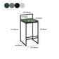 Indoor Modern Upholstered Counter Height Stool Footrest Low Back Bar Stool