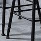 Industrial Style Backrest Counter Stool Iron Cafe Bar Stool with Seat and Pedal Clearhalo 'Bar Furniture' 'Bar Stools' 'bar_stools' 'furn' 'furn_bar_stools' 'Furniture' 'Kitchen & Dining Furniture' 6094978