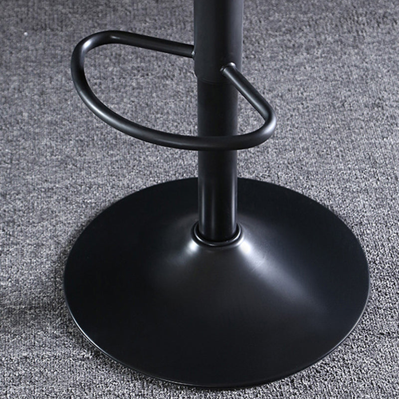 Modern Adjustable Height Barstool Faux Leather Swivel Bar Stools Clearhalo 'Bar Furniture' 'Bar Stools' 'bar_stools' 'furn' 'furn_bar_stools' 'Furniture' 'Kitchen & Dining Furniture' 6095135