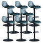 Modern Adjustable Height Barstool Faux Leather Swivel Bar Stools Blue 8 Piece Set Clearhalo 'Bar Furniture' 'Bar Stools' 'bar_stools' 'furn' 'furn_bar_stools' 'Furniture' 'Kitchen & Dining Furniture' 6095156
