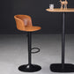 Contemporary Adjustable Height Barstool Faux Leather Swivel Barstool Clearhalo 'Bar Furniture' 'Bar Stools' 'bar_stools' 'furn' 'furn_bar_stools' 'Furniture' 'Kitchen & Dining Furniture' 6095213