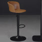 Contemporary Adjustable Height Barstool Faux Leather Swivel Barstool Clearhalo 'Bar Furniture' 'Bar Stools' 'bar_stools' 'furn' 'furn_bar_stools' 'Furniture' 'Kitchen & Dining Furniture' 6095215