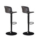 Contemporary Adjustable Height Barstool Faux Leather Swivel Barstool Black 2 Piece Set Clearhalo 'Bar Furniture' 'Bar Stools' 'bar_stools' 'furn' 'furn_bar_stools' 'Furniture' 'Kitchen & Dining Furniture' 6095217