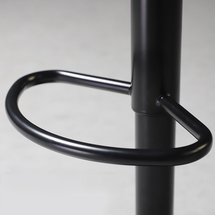 Contemporary Adjustable Height Barstool Faux Leather Swivel Barstool Clearhalo 'Bar Furniture' 'Bar Stools' 'bar_stools' 'furn' 'furn_bar_stools' 'Furniture' 'Kitchen & Dining Furniture' 6095218