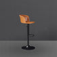 Contemporary Adjustable Height Barstool Faux Leather Swivel Barstool Clearhalo 'Bar Furniture' 'Bar Stools' 'bar_stools' 'furn' 'furn_bar_stools' 'Furniture' 'Kitchen & Dining Furniture' 6095225