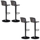 Contemporary Adjustable Height Barstool Faux Leather Swivel Barstool Black 4 Piece Set Clearhalo 'Bar Furniture' 'Bar Stools' 'bar_stools' 'furn' 'furn_bar_stools' 'Furniture' 'Kitchen & Dining Furniture' 6095227