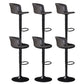 Contemporary Adjustable Height Barstool Faux Leather Swivel Barstool Black 6 Piece Set Clearhalo 'Bar Furniture' 'Bar Stools' 'bar_stools' 'furn' 'furn_bar_stools' 'Furniture' 'Kitchen & Dining Furniture' 6095232