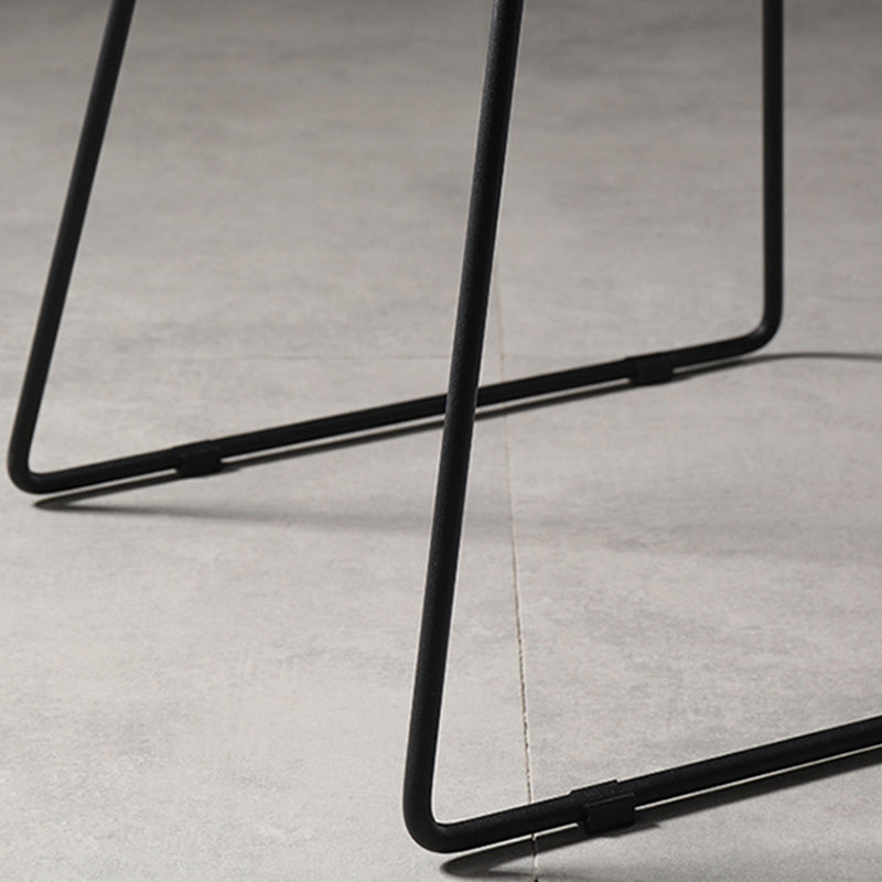 Contemporary Armless Backless Counter Stool Iron Bar Stool with Footrest Clearhalo 'Bar Furniture' 'Bar Stools' 'bar_stools' 'furn' 'furn_bar_stools' 'Furniture' 'Kitchen & Dining Furniture' 6095296