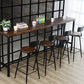 Modern Armless Counter Stool Iron Cafe Bar Stool with Seat and Pedal Clearhalo 'Bar Furniture' 'Bar Stools' 'bar_stools' 'furn' 'furn_bar_stools' 'Furniture' 'Kitchen & Dining Furniture' 6095322