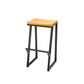 Modern Armless Counter Stool Iron Cafe Bar Stool with Seat and Pedal Clearhalo 'Bar Furniture' 'Bar Stools' 'bar_stools' 'furn' 'furn_bar_stools' 'Furniture' 'Kitchen & Dining Furniture' 6095325