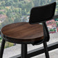 Modern Armless Counter Stool Iron Cafe Bar Stool with Seat and Pedal Clearhalo 'Bar Furniture' 'Bar Stools' 'bar_stools' 'furn' 'furn_bar_stools' 'Furniture' 'Kitchen & Dining Furniture' 6095326