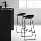 Modern Armless Counter Stool Iron Cafe Bar Stool with Seat and Pedal Clearhalo 'Bar Furniture' 'Bar Stools' 'bar_stools' 'furn' 'furn_bar_stools' 'Furniture' 'Kitchen & Dining Furniture' 6095330