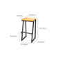 Modern Armless Counter Stool Iron Cafe Bar Stool with Seat and Pedal Clearhalo 'Bar Furniture' 'Bar Stools' 'bar_stools' 'furn' 'furn_bar_stools' 'Furniture' 'Kitchen & Dining Furniture' 6095377