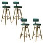 Nordic Armless Liftable Counter Stool Steel Cashier Bar Stool with Cushion and Pedal