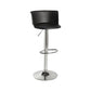 Metal Base Adjustable Height Bar Stool Contemporary Footrest Bar Stool
