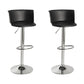Metal Base Adjustable Height Bar Stool Contemporary Footrest Bar Stool
