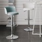 Metal Base Adjustable Height Bar Stool Contemporary Footrest Bar Stool