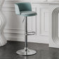 Metal Base Adjustable Height Bar Stool Contemporary Footrest Bar Stool