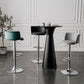 Metal Base Adjustable Height Bar Stool Contemporary Footrest Bar Stool