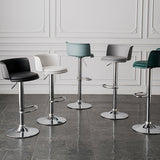 Metal Base Adjustable Height Bar Stool Contemporary Footrest Bar Stool