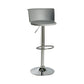 Metal Base Adjustable Height Bar Stool Contemporary Footrest Bar Stool